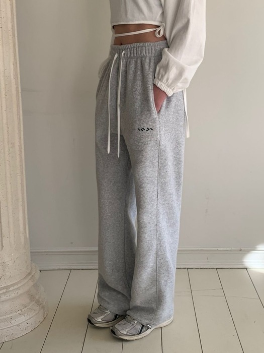 Terry Fleece Two-Way Sweatpants 라이트그레이