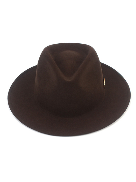 Big Size Brown Wool Fedora 빅사이즈 페도라