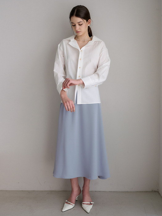Lautre Laura  Lightblue Flare Skirt