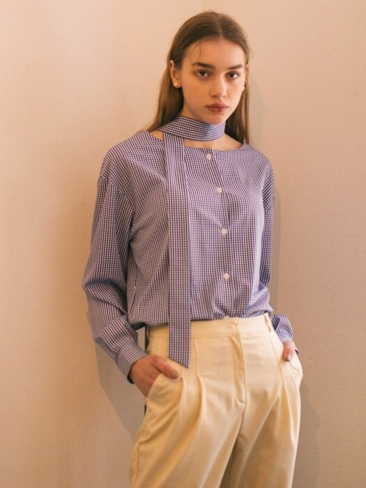 Two-Way Belted Shirts - Blue