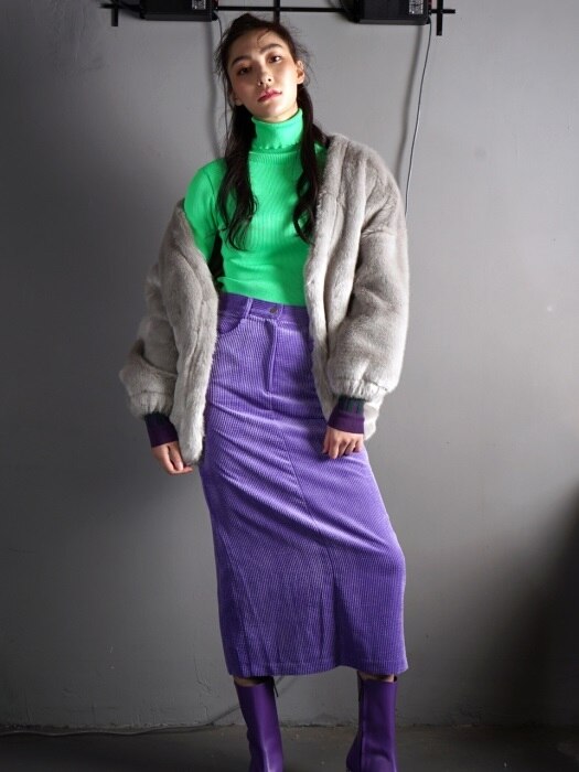 ww corduroy skirt_purple