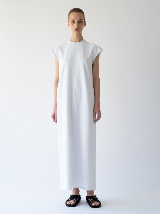 Jersey long Dress _White 