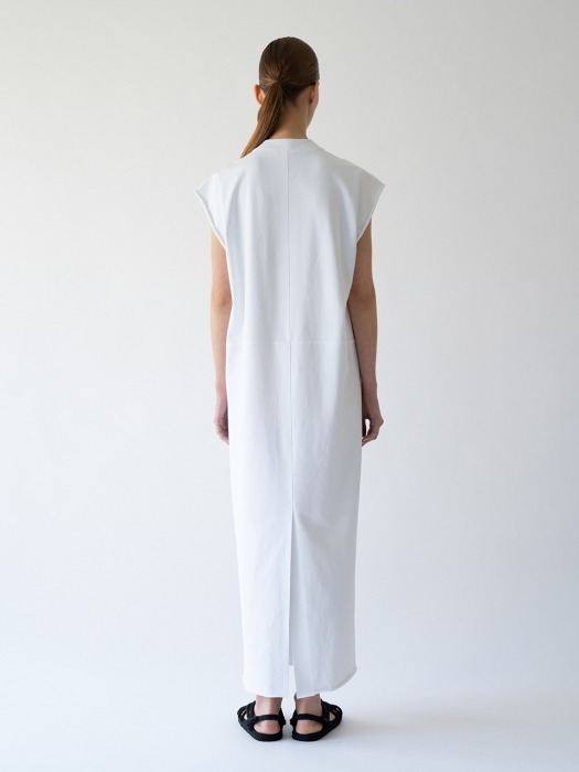 Jersey long Dress _White 