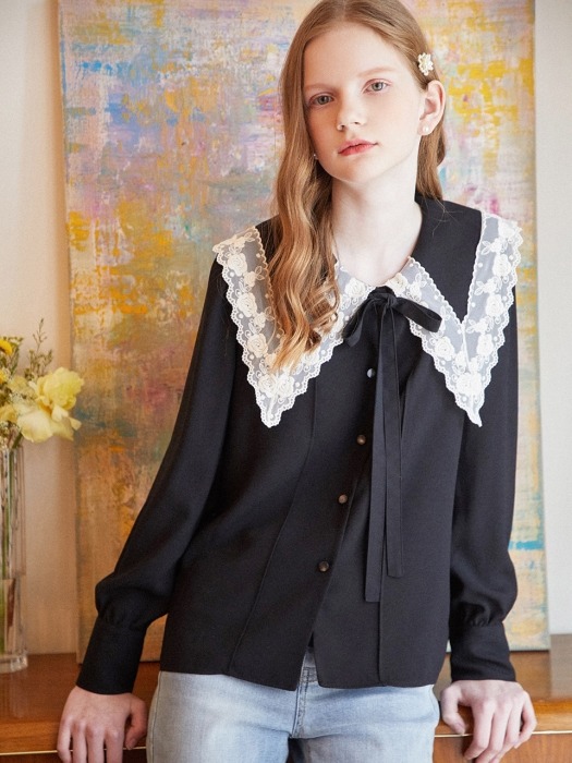 Spring Pure Blouse_Black