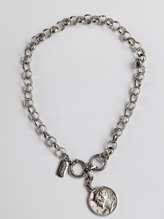 Liberty coin necklace (Silver)