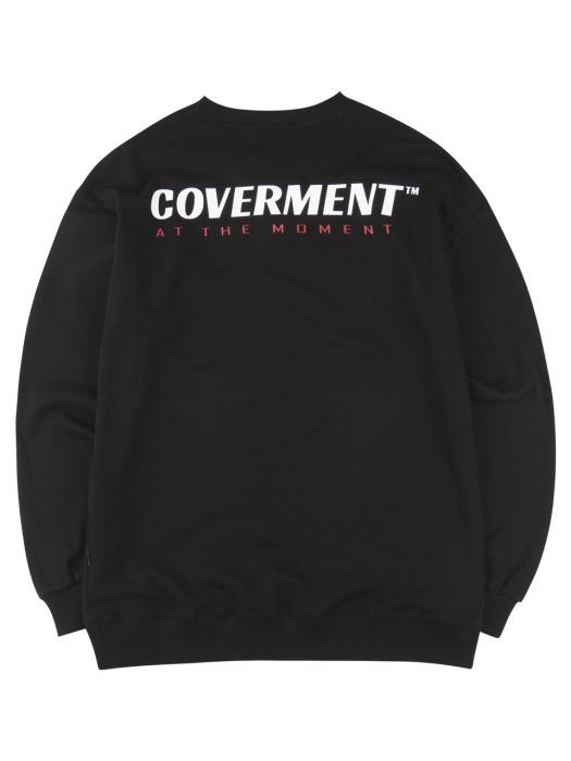 Slogan Logo Print Sweatshirts Black