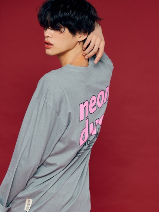 NEONDUST. 19F Long T-Shirt GRAY