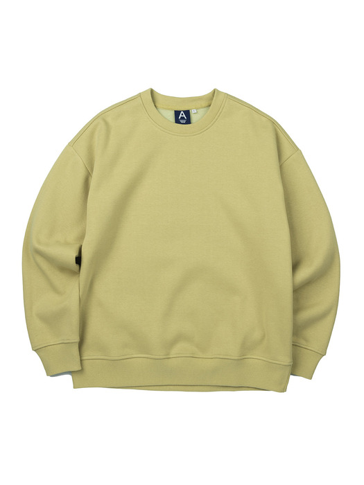 CLOUDY COLOR CREWNECK (OLIVE GREEN)