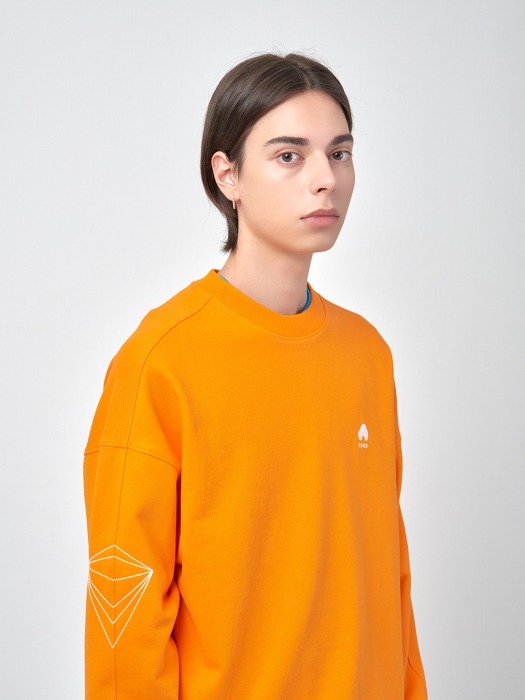 Unisex Embroidered Sweatshirt ACC_02_ORANGE_LARGE