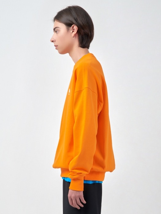 Unisex Embroidered Sweatshirt ACC_02_ORANGE_LARGE