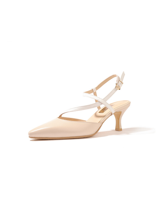 Mano stiletto(6cm) / cream