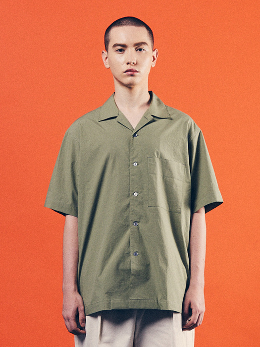 sue02 summer standard shirts (Green)