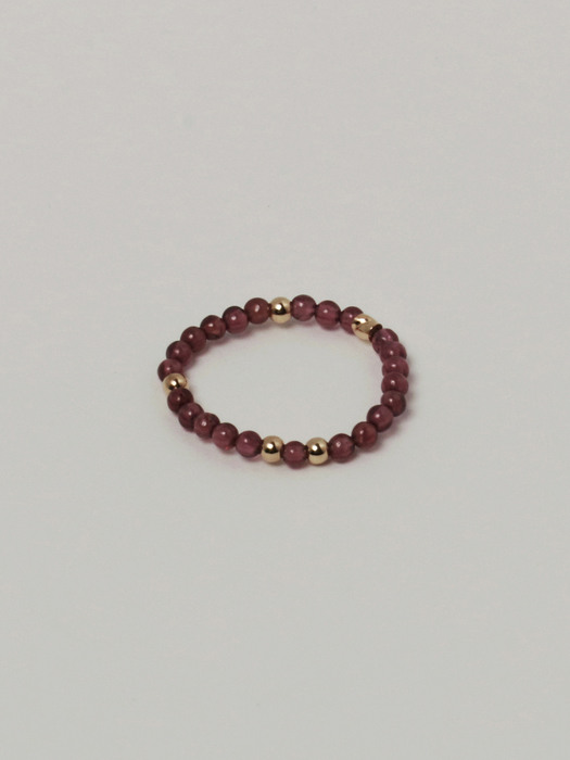 RUBY BEADS RING