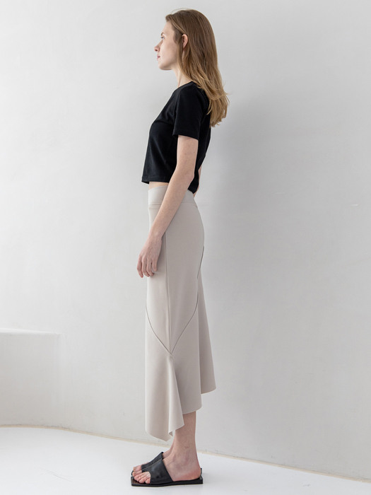 Asymmetric Easy Skirts_2colors