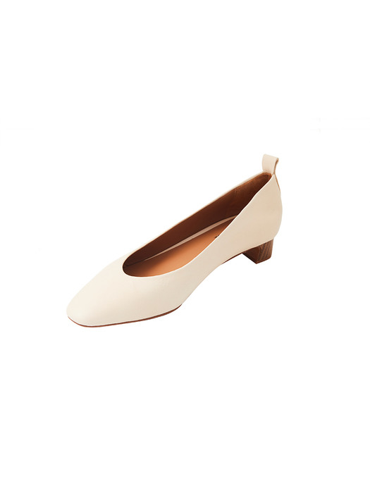 LAMBSKIN LEATHER PUMPS_IVORY