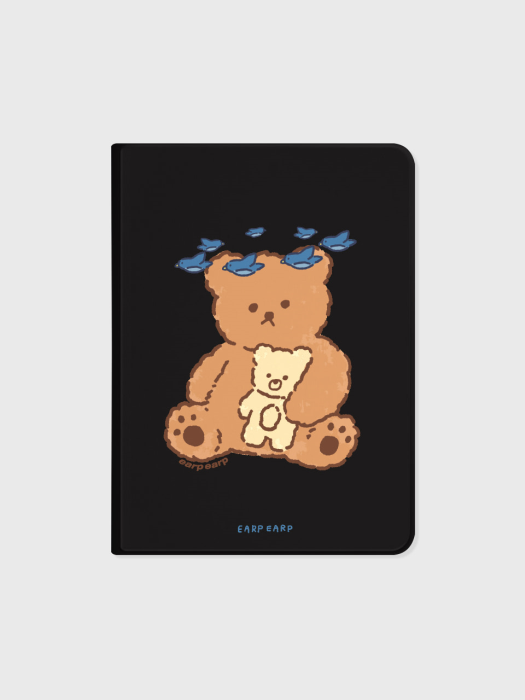 Blue bird bear-black(아이패드-커버)