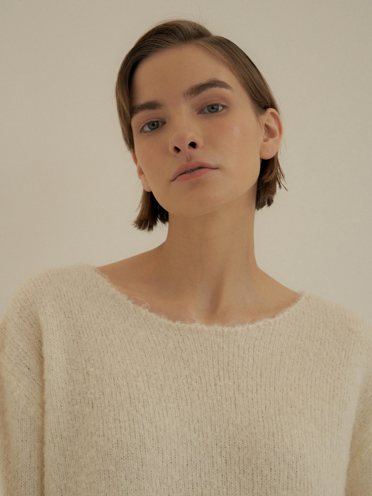 country boucle knit(IVORY)