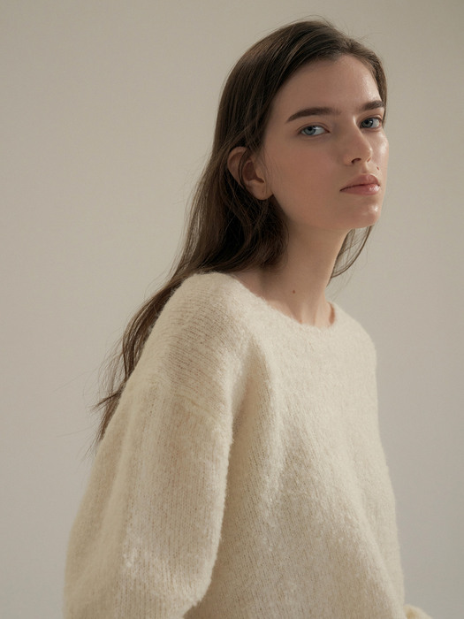 country boucle knit(IVORY)