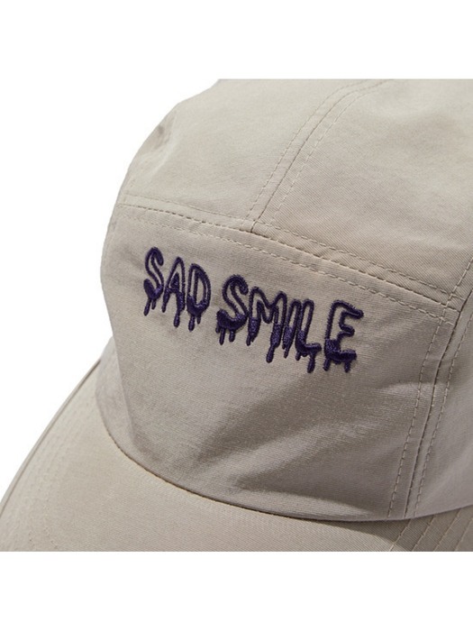 새드스마일 [온라인 단독] sad smile lettering camp cap