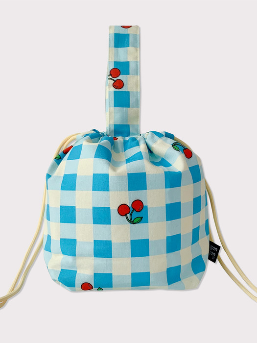 Check cherry string bag