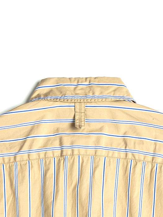 CBA SHIRT / BEIGE BLUE STRIPE