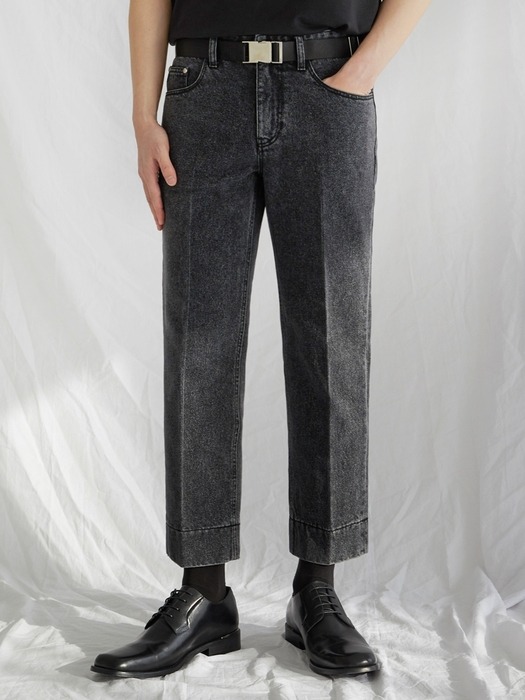 Garment Worker Stitch Jeans / Tapered (Black Tan)