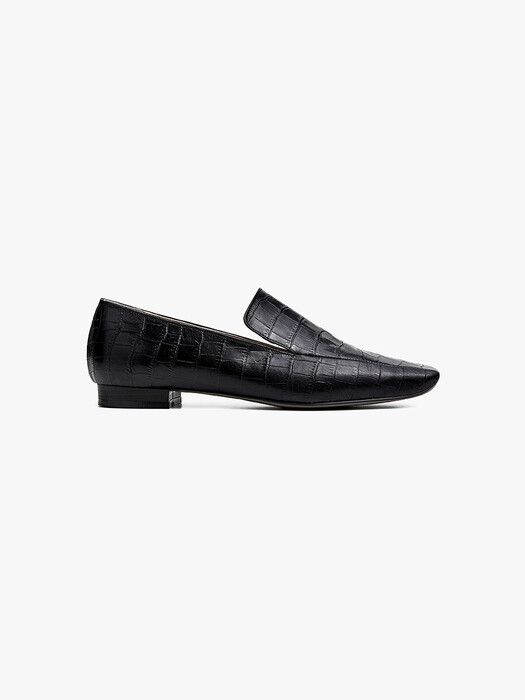 20mm Tilda Croc-Minimal Loafer (Black)