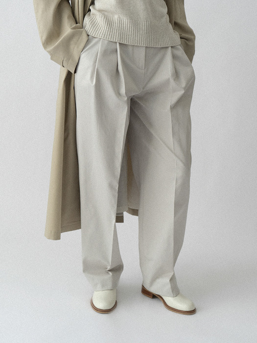 Tapered Wide Trouser / Sand