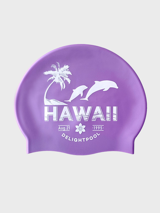 Dolphin Twins swim cap - Lilac (pearl)