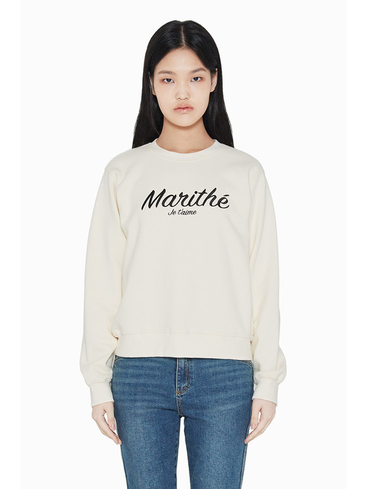 MARITHE MARITHE SWEATSHIRT cream