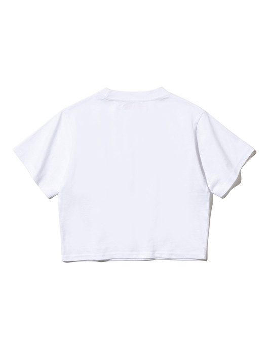 Cutout Crop T-shirt [WHITE]