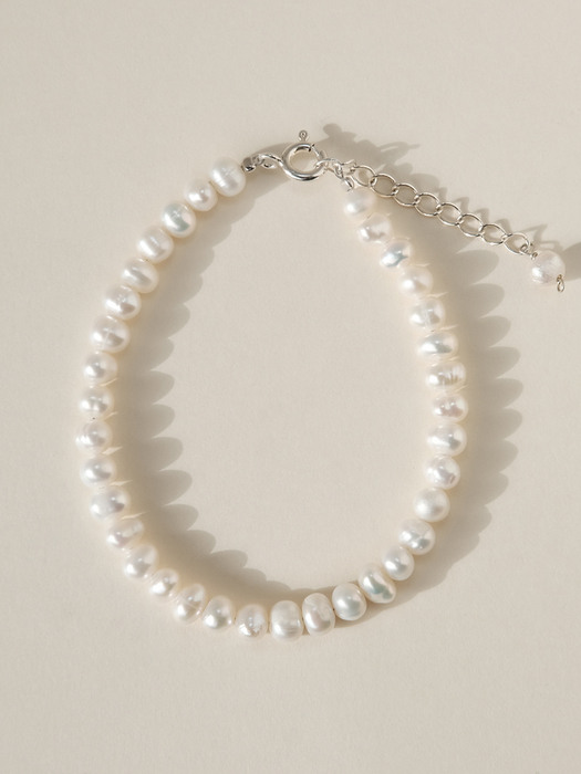 Mararet Pearl Bracelet (silver925)(2color)