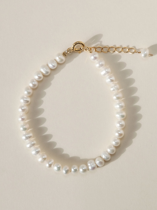 Mararet Pearl Bracelet (silver925)(2color)