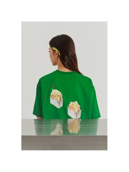 EGGDROP DTP sandwich tee shirt (avocado green)_CQTAM21401GRX