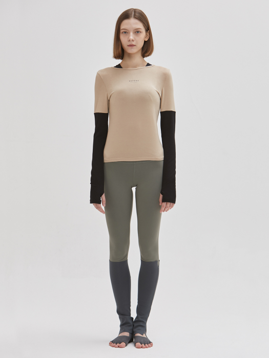 Galate top : beige