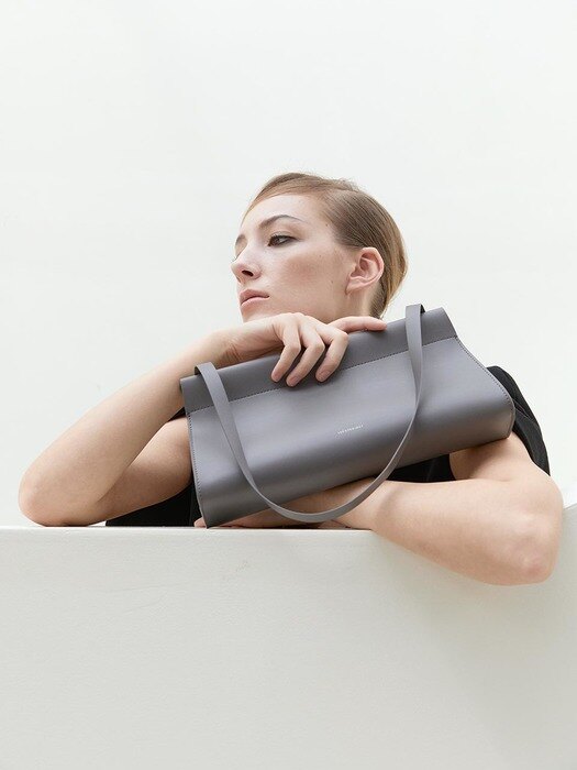LOG TOP BAG S- Artificial Leather_D.GRAY
