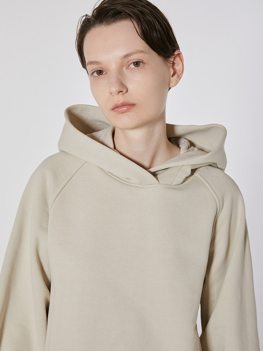 TOF BASIC HOODIE SWEATSHIRT BEIGE