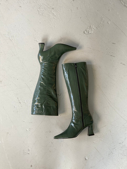 Hazel Long Boots / Y.08-B17 / DEEP GREEN