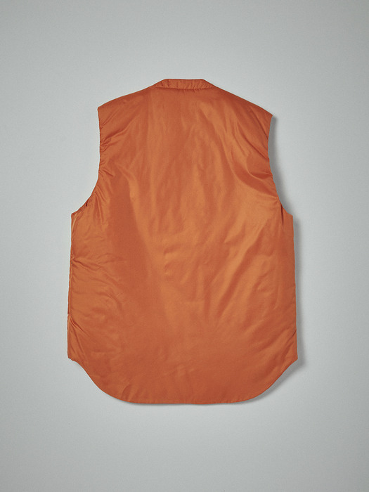 WS21 Duck thindown vest in orange