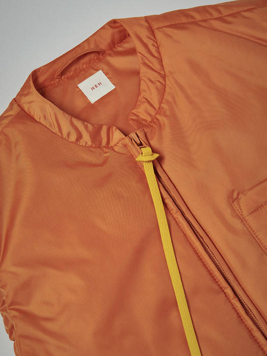 WS21 Duck thindown vest in orange
