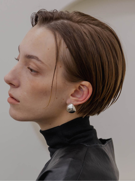Trisection ball earrings sliver