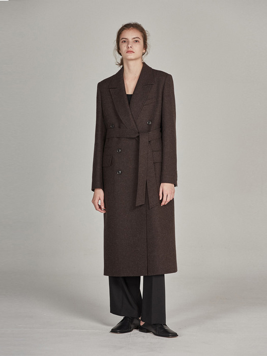 wool tailored trench coat