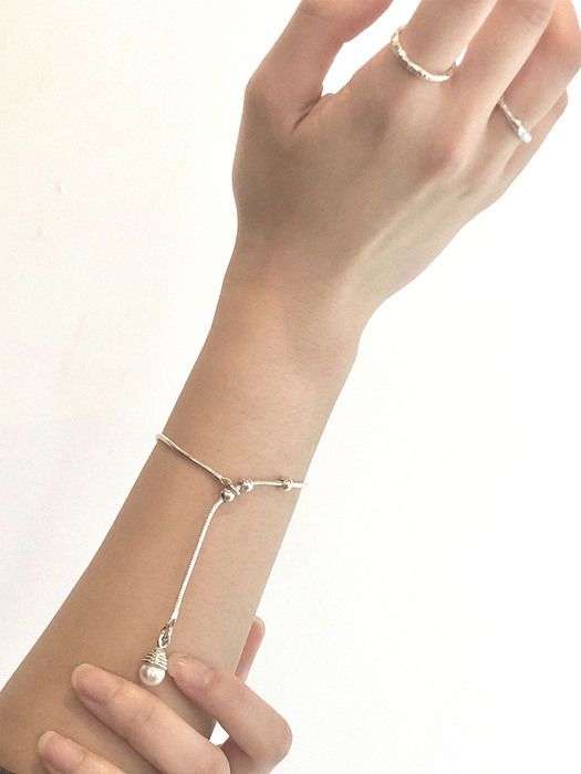 펄 드롭 팔찌   Pearl drop bracelet