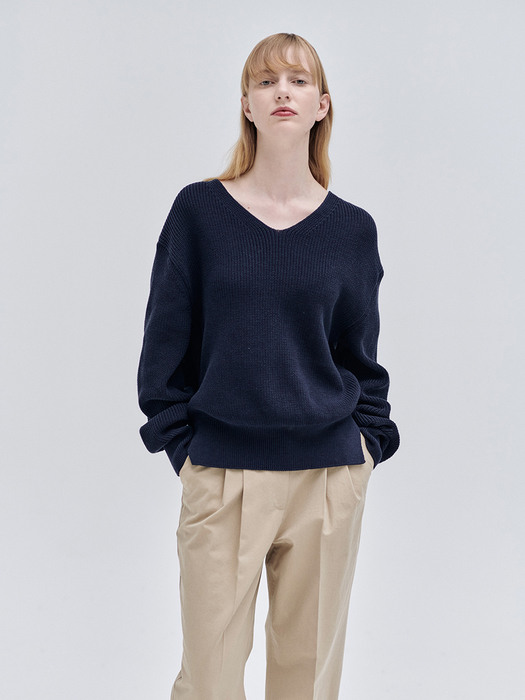 22SN urban basic v-neck pullover [NA]