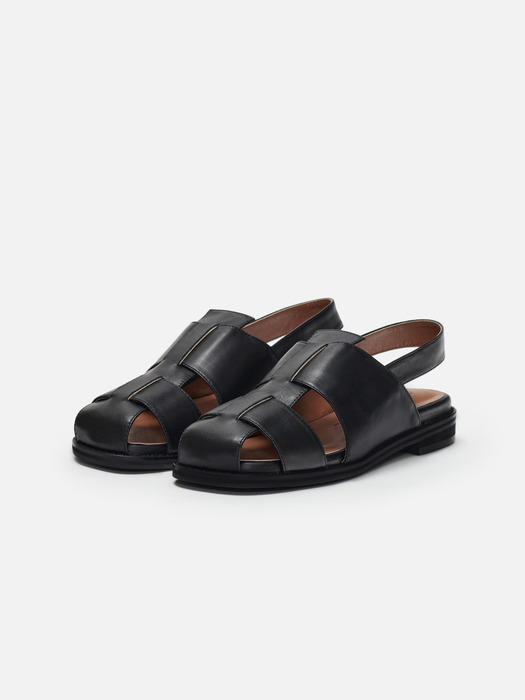 Puzzle sandals Black