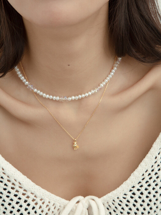 Freshwater Pearl Necklace with Jelly