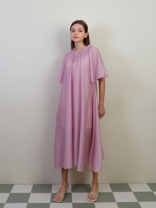 Summer tencel maxi dress (Lilac)