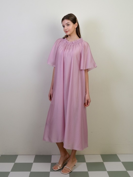 Summer tencel maxi dress (Lilac)