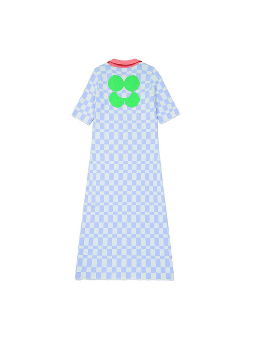 DRP Collar Knit Dress(lavender)