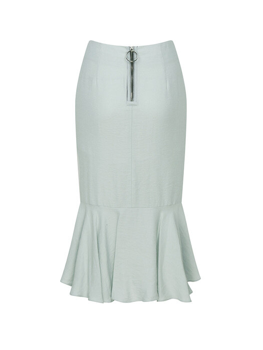 Mint Shirring Skirt